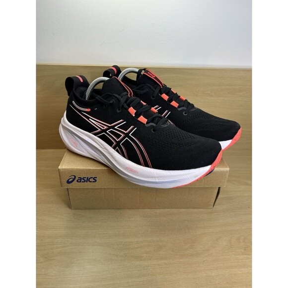 ASICS Men's Gel-Nimbus 26 Running Shoe, US Size 9.5 Black/True RED - Picture 3 of 15